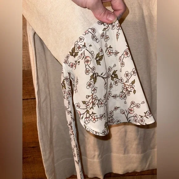 Loft boho floral sleeve sweater - Picture 3 of 4